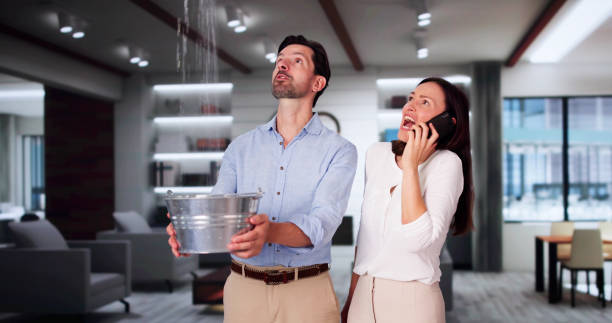 Water damage restoration process in MS